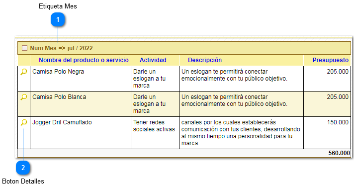 2.5.1.3.4. Actividades Promocionales